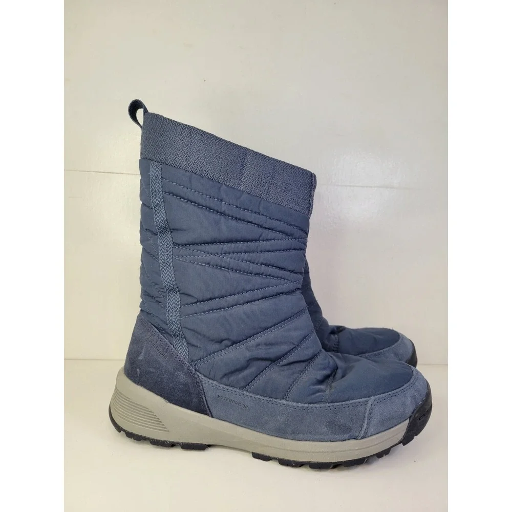 Columbia Women's Meadows Slip-ON Omni-Heat 3D‎ Mid Calf Boot Sz 8.5 Blue Shoes